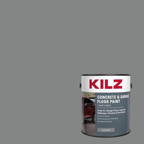 KILZ 1-Part Epoxy Floor Paint, Slate Gray, 1 Gallon