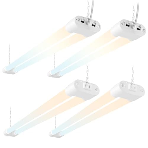 hykolity 4 ft Shop Light, 5,500 lm, 3-CCT / 3-Level