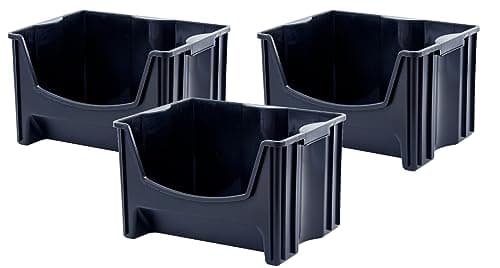 Mighty Tuff Jumbo Stackable Bins, 3-Pack (SB0162)