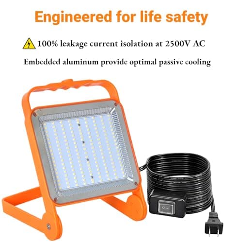 SETEN 50W Work Light, 8,000 lm, 2-Pack
