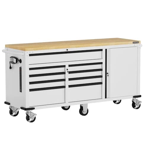 WORKPRO 72" x 22" Rolling Cabinet, 9 Drawers + 1 Door (W082188AE)