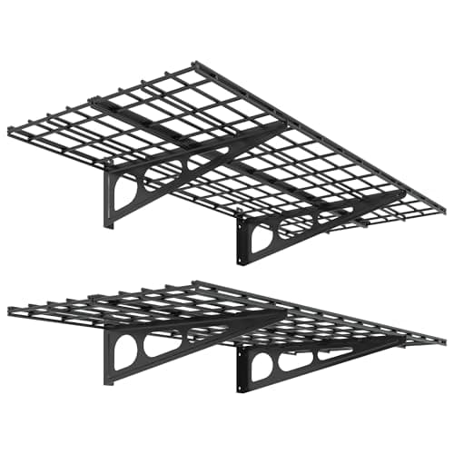 FLEXIMOUNTS 2x4 ft Wall Shelves, 2-Pack (WR24B)