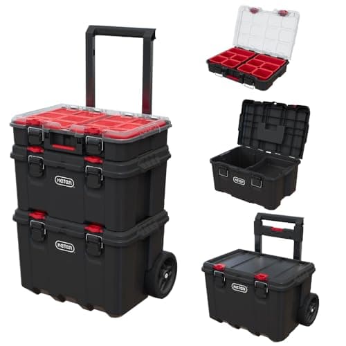 Keter Stack N Roll Modular System, 3 Piece