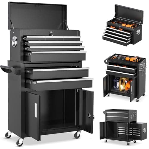 INTERGREAT 8-Drawer Rolling Chest, Assembled