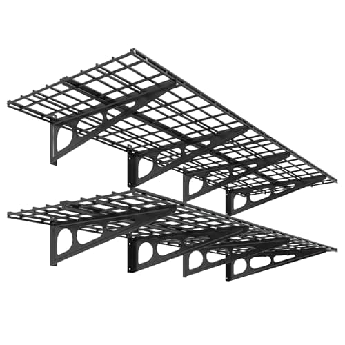 FLEXIMOUNTS 2x6 ft Wall Shelves, 2-Pack (WR26B)