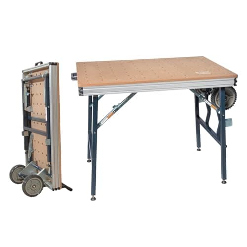 POWERTEC Multi-Functional Project Table with Dog Holes
