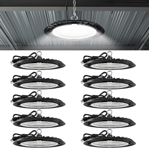 Sunco Lighting UFO High Bay, 150W, 19,500 lm, 10-Pack