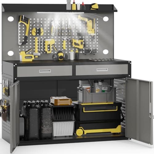 HAK 48" Workbench with Lockable Cabinet