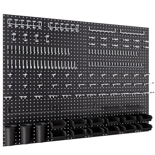 INCLY 48 x 36 in. Metal Pegboard Kit with 234 Accessories