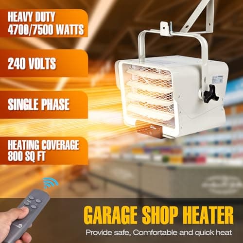 Dr. Infrared Heater DR-975 7,500W 240V Hardwired Heater