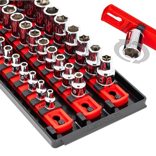 Ernst Manufacturing Socket Boss 18 in. 3-Rail Multi-Drive Organizer (8450-A)