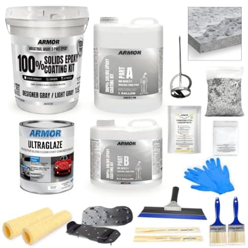 ArmorPoxy 100% Solids Floor Kit, 300 sq ft, 17 Piece