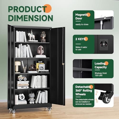 Letaya Rolling Cabinet with Detachable Wheels (R694)