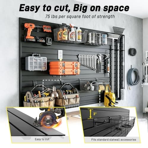 Avalution PVC Slatwall Panels, 4 x 8 ft
