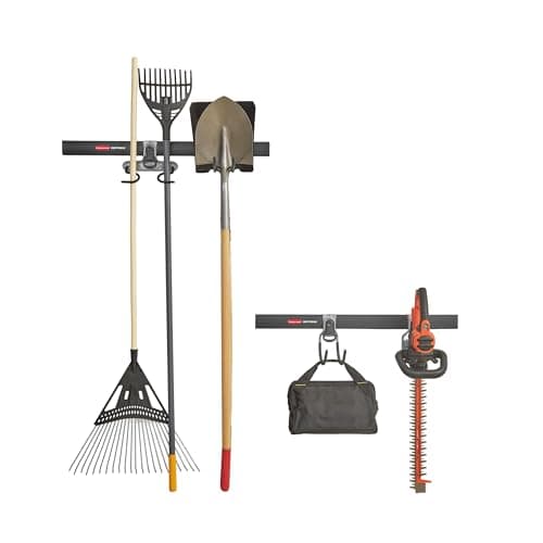Rubbermaid FastTrack Wall-Mounted Storage System, 6-Piece Kit (2013152)