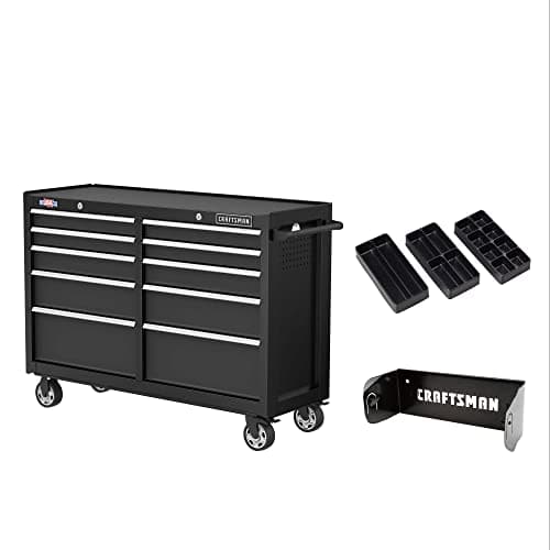 CRAFTSMAN S2000 52" 10-Drawer Rolling Cabinet (CMST352102BK)