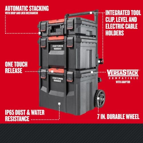 CRAFTSMAN VERSASTACK XL Rolling Tower, 4 Piece (CMST60420)